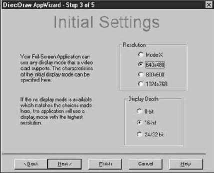   Initial Settings